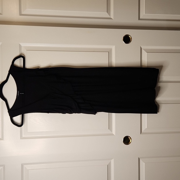 Daisy Fuentes Women's Black Sleeveless V-neckline Ruffled Front Dress Size S - Picture 6 of 12